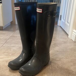 Hunter Classic Grey Knee-High Boots